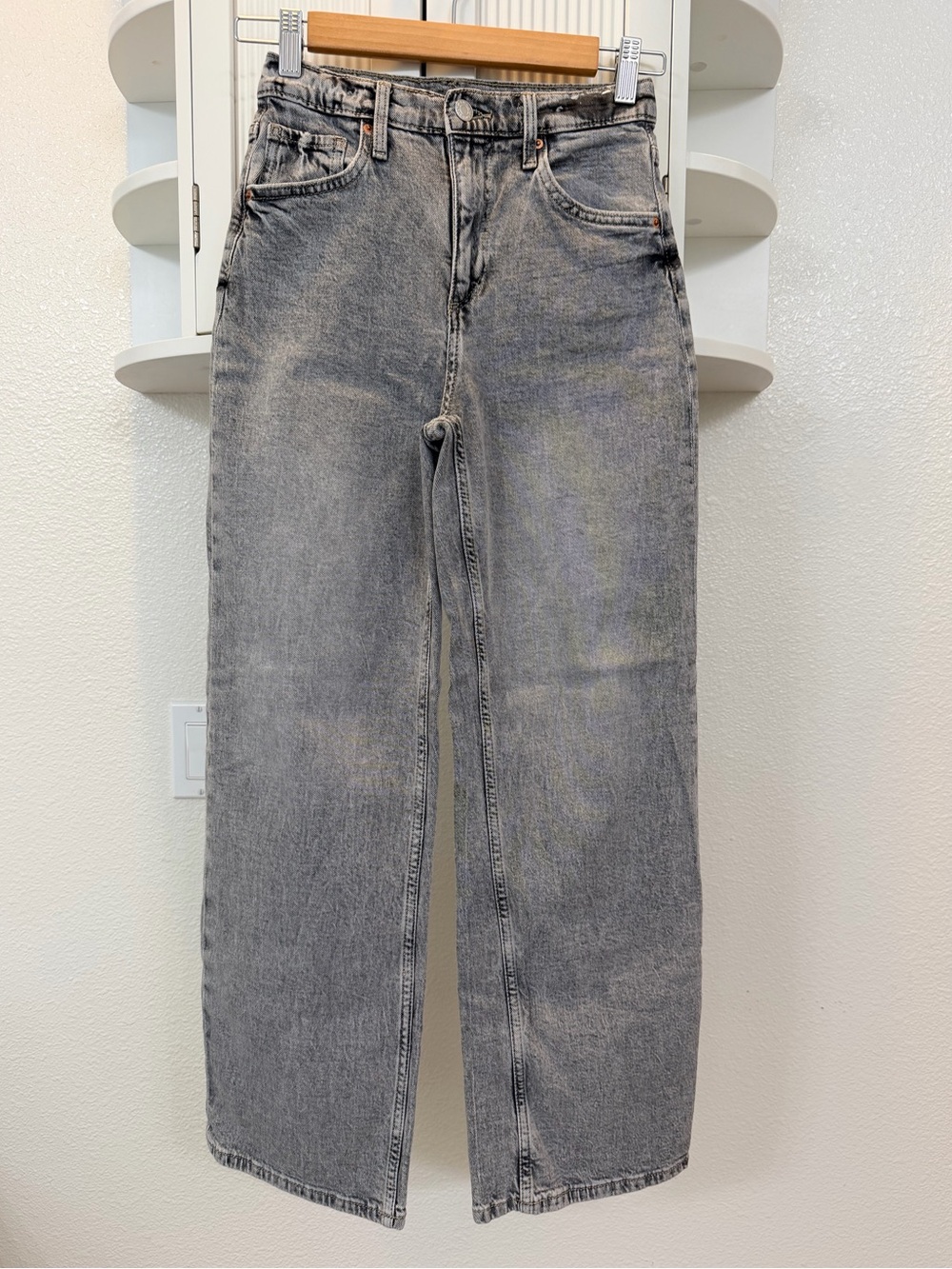 H&M Gray Wide Leg Jeans Girls size 14